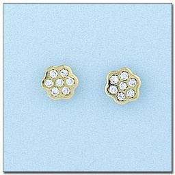 [P6018] PENDIENTES ORO 18KL FLORES