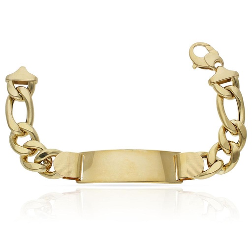 PULSERA ORO 18KL 3x1 PLACA