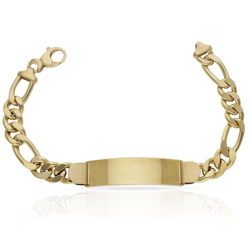 PULSERA ORO 18KL 3x1 PLACA
