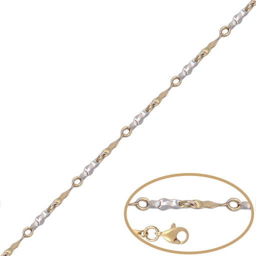 PULSERA ORO 18KL BICOLOR