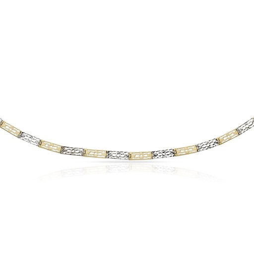 PULSERA ORO 18KL BICOLOR FUNDIDA
