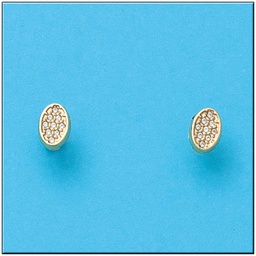 [P810] PENDIENTES ORO 18KL OVALADO