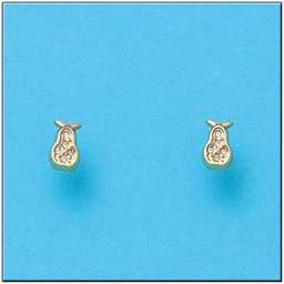 [P809] PENDIENTES ORO 18KL PERAS