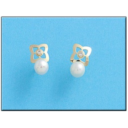 [P278] PENDIENTES ORO 18KL PERLAS