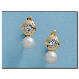 [P2064] PENDIENTES ORO 18KL PERLAS