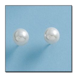 [P106] PENDIENTES ORO 18KL PERLAS SHELL - 7MM