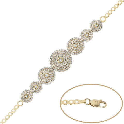 PULSERA ORO 18KL CIRCONITAS