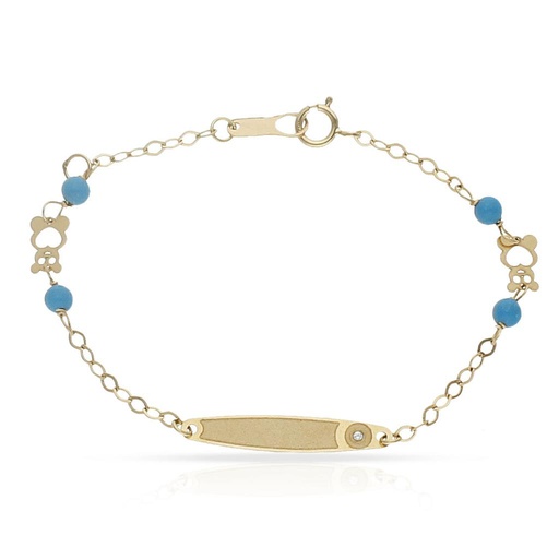 PULSERA ORO 18KL CIRCULO CIRCONITA