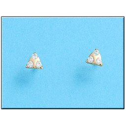 [P125] PENDIENTES ORO 18KL TRIANGULARES