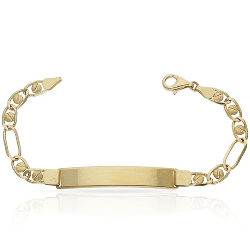 PULSERA ORO 18KL FUNDIDA PLACA