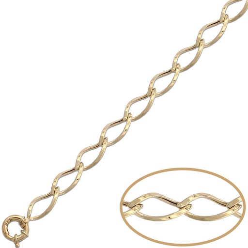PULSERA ORO 18KL HUECA