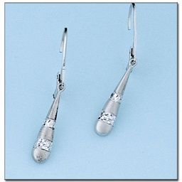 [P5948] PENDIENTES ORO BLANCO 18KL 