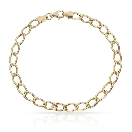 PULSERA ORO 18KL HUECA OVAL