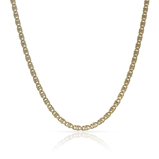 CADENA ORO 18KL HUECA DOBLE ESLABON - 2MM