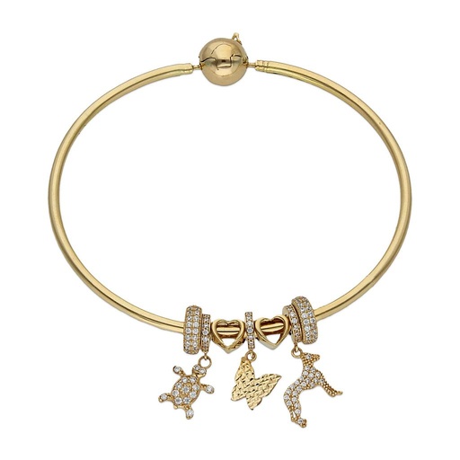 PULSERA ORO 18KL RIGIDA - ANIMALES