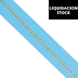 [PT2] CADENA ANCLA 2.5MM - PLATA 90 Y ORO 10 - 60 CM