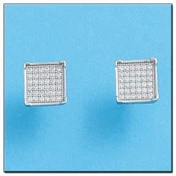 [LCR424B] PENDIENTES ORO BLANCO 18KL DIAMANTES