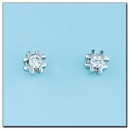 [LCR376B] PENDIENTES ORO BLANCO 18KL DIAMANTES