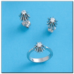 [LCR643BP] PENDIENTES ORO BLANCO 18KL DIAMANTES