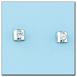 [LCR387B] PENDIENTES ORO BLANCO 18KL DIAMANTES