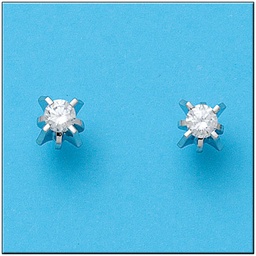 [LCR436B] PENDIENTES ORO BLANCO 18KL DIAMANTES