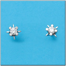 [LCR442B] PENDIENTES ORO BLANCO 18KL DIAMANTES