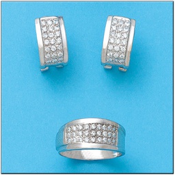 [LCR662BP] PENDIENTES ORO BLANCO 18KL DIAMANTES