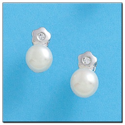 [LCR429B] PENDIENTES ORO BLANCO 18KL DIAMANTES