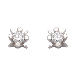 [LCR444B] PENDIENTES ORO BLANCO 18KL DIAMANTES