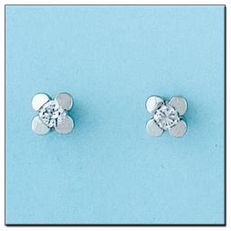 [LCR397B] PENDIENTES ORO BLANCO 18KL DIAMANTES