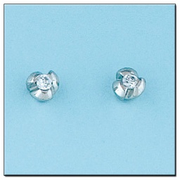 [LCR372B] PENDIENTES ORO BLANCO 18KL DIAMANTES