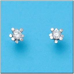 [LCR443B] PENDIENTES ORO BLANCO 18KL DIAMANTES