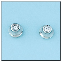 [LCR374B] PENDIENTES ORO BLANCO 18KL DIAMANTES