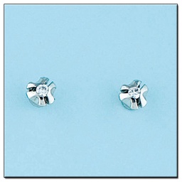 [LCR380B] PENDIENTES ORO BLANCO 18KL DIAMANTES