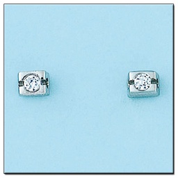 [LCR386B] PENDIENTES ORO BLANCO 18KL DIAMANTES