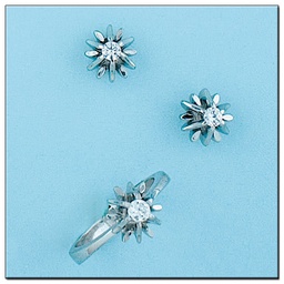 [LCR639BP] PENDIENTES ORO BLANCO 18KL DIAMANTES