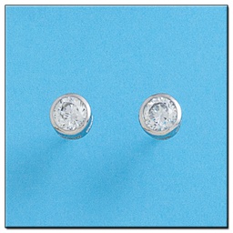 [LCR425B] PENDIENTES ORO BLANCO 18KL DIAMANTES