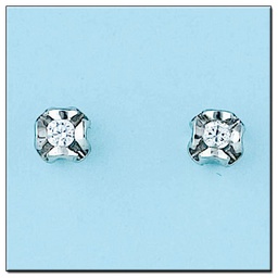 [LCR382B] PENDIENTES ORO BLANCO 18KL DIAMANTES