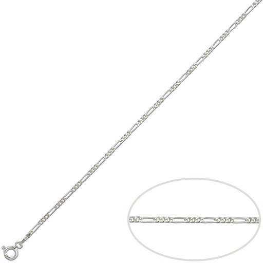 CADENA PLATA 925M 3x1 - 1.80MM