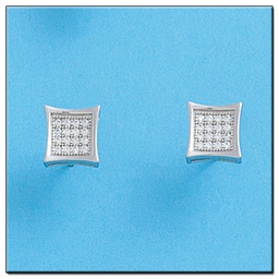 [LCR422B] PENDIENTES ORO BLANCO 18KL DIAMANTES