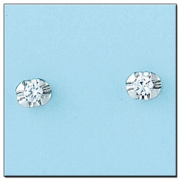 [LCR394B] PENDIENTES ORO BLANCO 18KL DIAMANTES