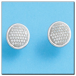 [LCR412B] PENDIENTES ORO BLANCO 18KL DIAMANTES