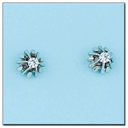 [LCR384B] PENDIENTES ORO BLANCO 18KL DIAMANTES