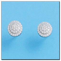 [LCR401B] PENDIENTES ORO BLANCO 18KL DIAMANTES