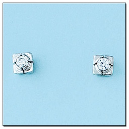 [LCR377B] PENDIENTES ORO BLANCO 18KL DIAMANTES