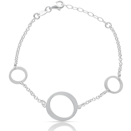 PULSERA PLATA 925MM 3 CIRCULOS
