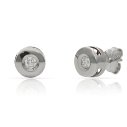 [LCR447B] PENDIENTES ORO BLANCO 18KL DIAMANTES CHATON - 7MM (copia)