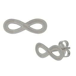 [P1243] PENDIENTES ORO BLANCO 18KL INFINITO