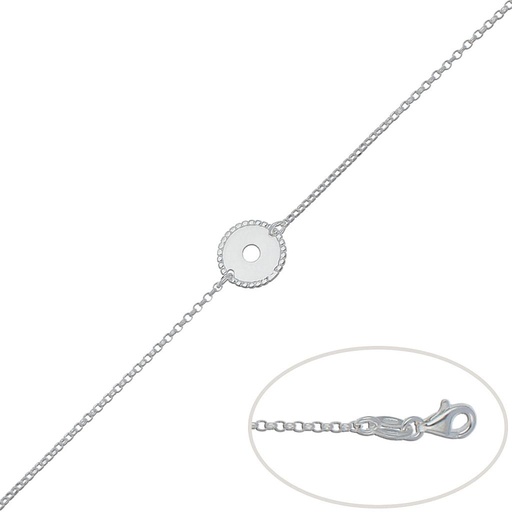 PULSERA PLATA 925MM CIRCULO