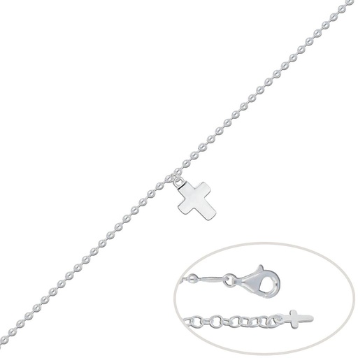 PULSERA PLATA 925MM CRUZ